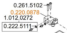 0.220.0878 3/2 WAY VALVE - клапан устройства подачи воды  для установки КаВо Е50/1058