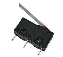 Микровыключатель / микропереключатель с рычагом , ON-(ON) SPDT 3P, 3 А, 250 В