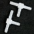 Тройник пластиковый 2х2х2